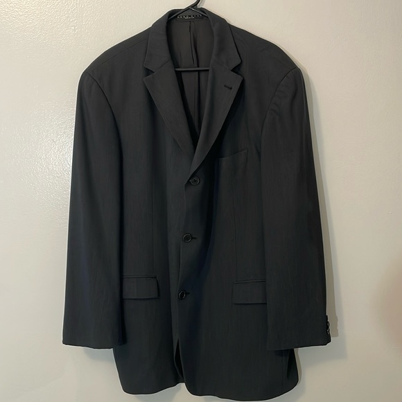 Hugo Boss black (dark charcoal) sport coat xl appx see description below - Picture 1 of 11